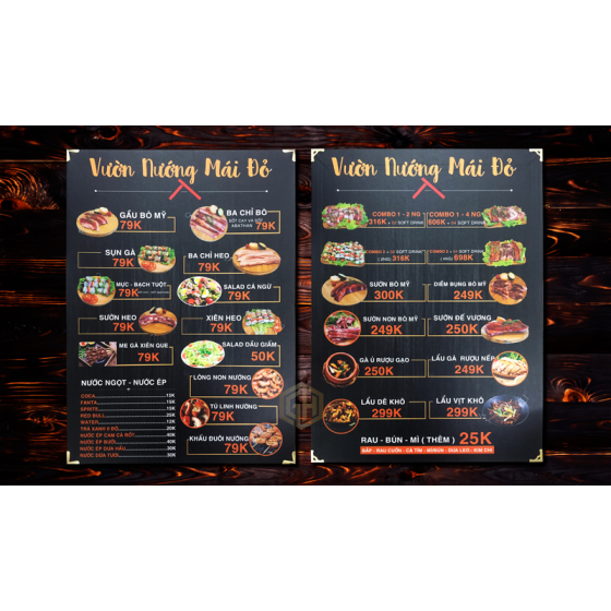 Menu bảng