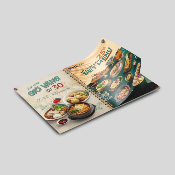 Menu dạng cuốn